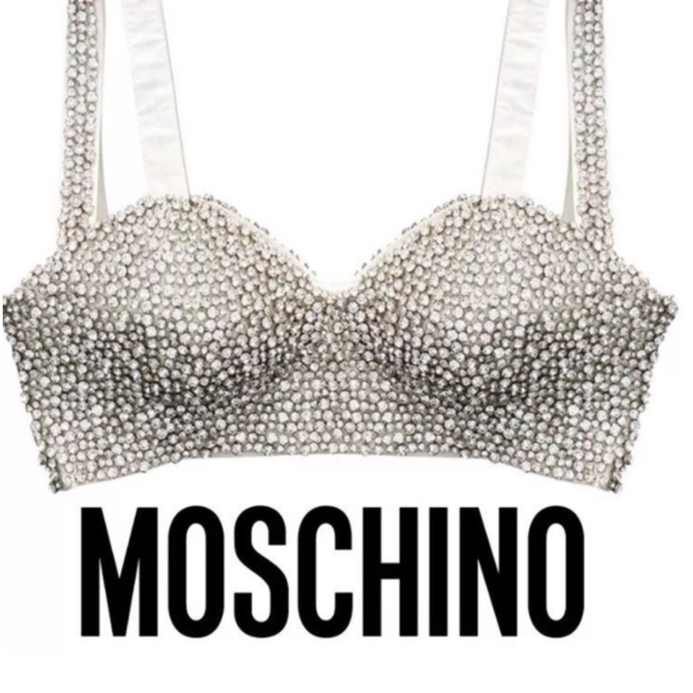 Moschino x H&M Rhinestones Covered Bustier Top